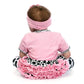 Reborn Baby Doll Outfits Girl Accessories for 20 - 22  Pink and Cow Pattern - Yesteria