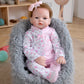 Alaia-20 Inch Realistic Baby Girl Doll With Lake Blue Eyes